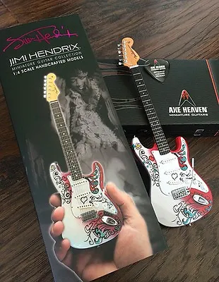 Jimi Hendrix Monterey Stratocaster Licensed Miniature Guitar NEW 000125499 • $33.95