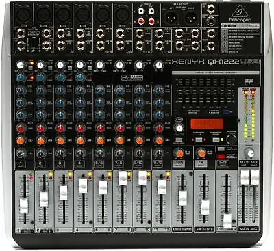 Behringer Xenyx QX1222USB Mixer With USB And Effects • $289