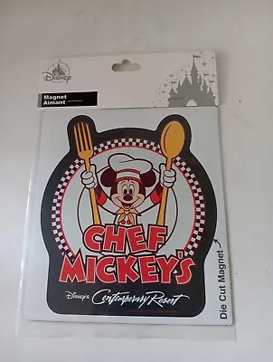 Disney Parks Chef Mickey Contemporary Resort Die Cut Magnet New With Tag • $21.99