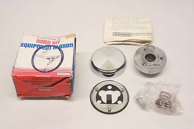 NOS Car Truck Superior 500 Steering Wheel Accessory Horn Button Kit Assembly • $0.99