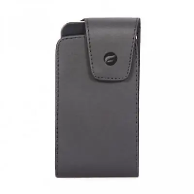$8.24 • Buy Black Leather Phone Case Side Pouch Holder Belt Holster With Swivel Clip - J112