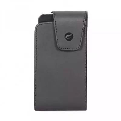 $8.24 • Buy Black Leather Phone Case Side Pouch Holder Belt Holster With Swivel Clip - J112