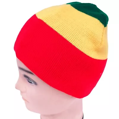 Jamaica Reggae Rasta Warm Winter Knit Crochet Beret Braided Baggy Beanie Hat  • $8.79