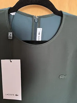 Lacoste 2 Shades Green Dress With Pockets - RRP - £ 189 • £35