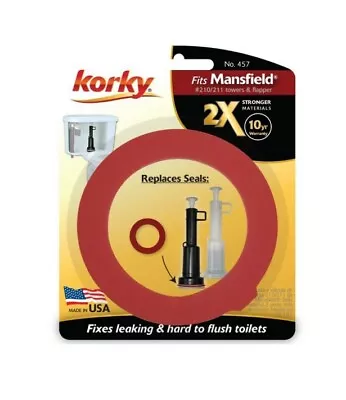 Korky 457BP 2X Flush Valve Rubber Seal For Mansfield 210 211 Flush Valves • $8.88