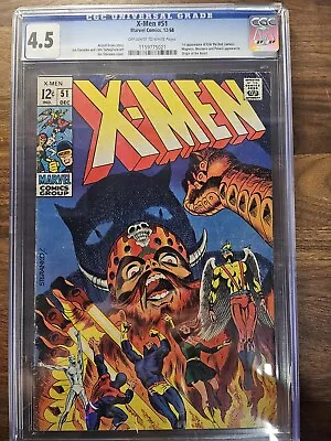 X-men 51 Cgc 4.5 Vol 1 Marvel 1968! 1st Eric The Red! Steranko Cover & Art! • $100