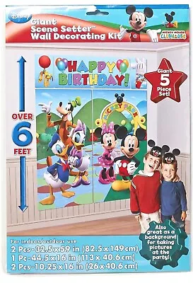 Disney 5pc Giant Scene Setter Mickey Mouse Clubhouse Set Over 6 Feet High NEW • $12