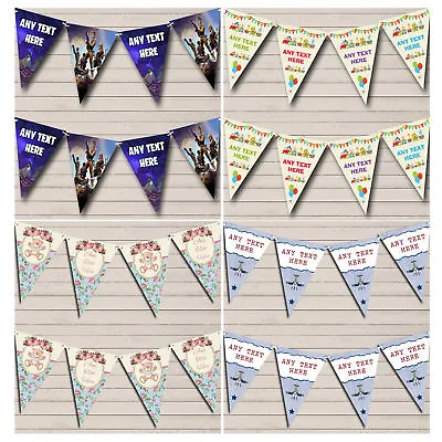 Personalised Children's Birthday Party Banner Bunting Decoration Lots Of Designs • £8.95