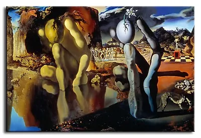 Wall Art Canvas Picture Print Of Salvador Dali  The Metamorphosis Of Narcissus • £13.99