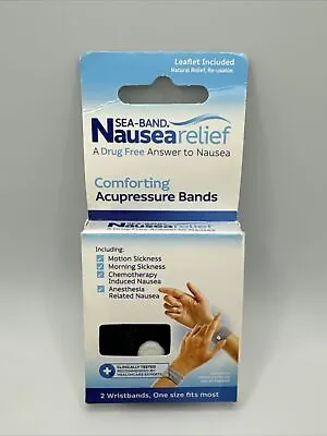 Sea-Band Acupressure Nausea Relief Wrist Bands 2 Per Pk Motion Sickness Relief • $9.90