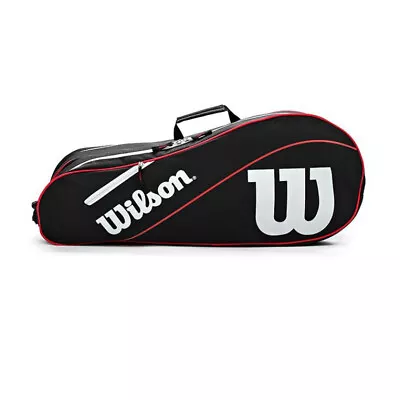 Wilson Advantage II 6 Racket Bag - Black/Red • £39.99