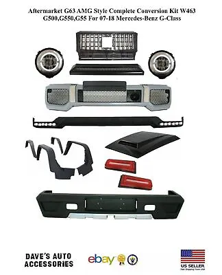Aftermarket G-63 AMG Style Full Body Kit Fit Benz G-Class W463 G500 G55 Bumper • $3499