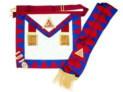 New Masonic Royal Arch Principals Apron Sash Jewel & Gloves RA Chapter Regalia • $104.99