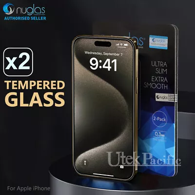 $7.69 • Buy 2x For Apple IPhone 15 14 13 12 11 Pro Max SE Tempered Glass Screen Protector