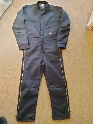 Berne Overalls Mens Small Blue Insulated Coveralls Workwear Winter Quilted • $64.95