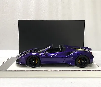 1/18 Dino Models DM Ferrari 488 Pista Spider Purple Metallic Ltd 30 No Bbr Mr • $545