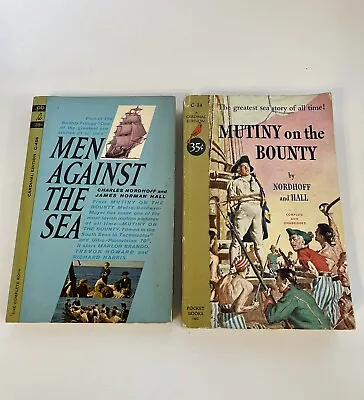 Mutiny On The Bounty / Men Against The Sea Book Lot • $13