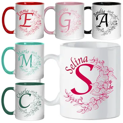 Personalised Name Mug Custom Coffee Cup Gift Him Her Wedding Birthday Christmas • £7.95