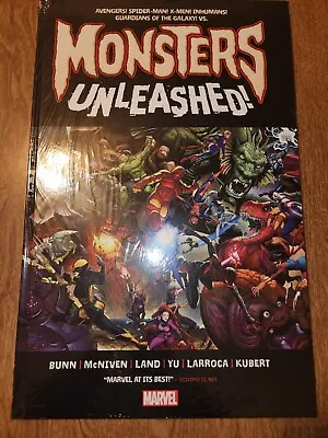 Marvel Monsters Unleashed Monster-Size Hardcover Avengers X-Men Sealed 21.5 X14  • $27.95