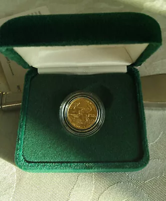 Five Dollar 1989 American Eagle Gold Coin In Velvet Case & COA US Mint • $238