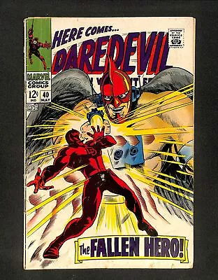 Daredevil #40 Exterminator! Unholy Three! Colon/Tartaglione Cover! Marvel 1968 • $3.25