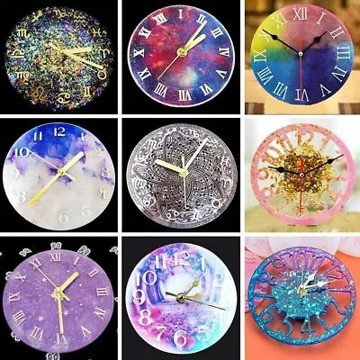 Silicone Clock Epoxy Resin Mold DIY Making Casting Tool Mould Handmade Craft USA • $7.64