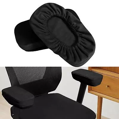 2x Chair Armrest Pad Office Washable Elastic Adjustable Chair Arm • £14.07
