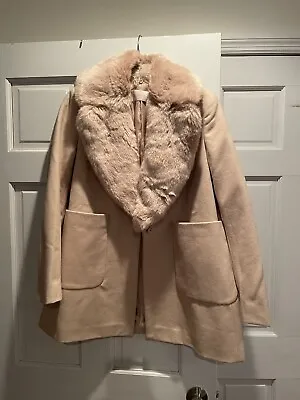 Zara Basic SzM Fur Collar Blazer Coat • $40