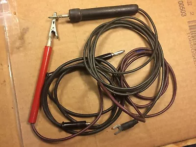 3 Vintage 1960s Test Probes For Test Equipment Beautiful Red & Black • $30