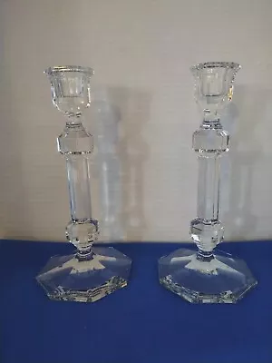 Vintage Pair (2) Claus Joseph Riedel  Magic  Crystal Candlestick Holders  • $15