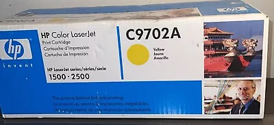 Genuine Hp Color LaserJet Print Cartridge 1500-2500 C9702A-YELLOW • $30