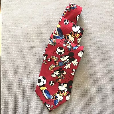 Mickey Mouse Disney Soccer Futbol Unlimited Necktie Tie • $9