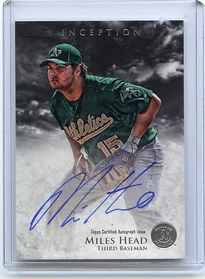 2013 Bowman Inception #pa-mh Miles Head Autograph Auto Rookie Rc - Oakland A's • $6.36