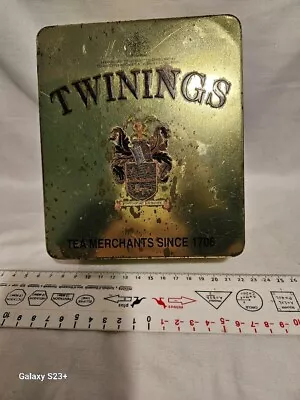 Twinings Of London Earl Grey Hinged Tea Tin Empty • $10