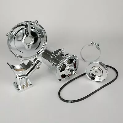 $288.87 • Buy Chrome 75 Amp Alternator Conversion Kit W/ Pulley & Belt, VW Beetle Bug Bus Ghia