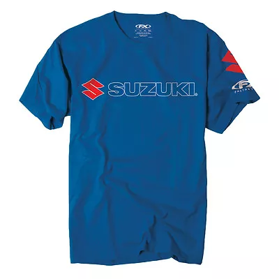 Factory Effex Suzuki Team Blue T-Shirt Tee Adult Licensed GSXR RM RMZ NEW • $26.95