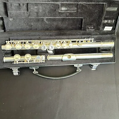 Yamaha 221 Silver Flute Used With Case NEEDS 1 PAD • $507.84