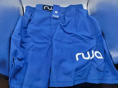 MMA BJJ Jiu Jitsu Muay Thai Martial Arts Training UFC Ruja Shorts Blue Small • $5.95