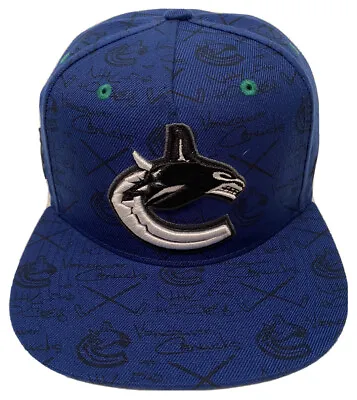 Zephyr NHL Vancouver Canucks   Graffiti  Flat Bill SnapBack Hat NEW WITH TAGS • $99.99