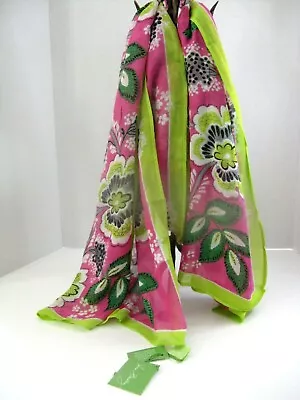 Vera Bradley PRISCILLA PINK Scarf 76  X 21  NWT   • $29