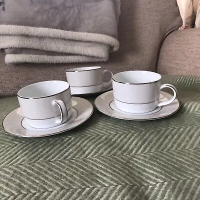 Fairmont And Main Jolie Cups Saucers X 3 • £19.99