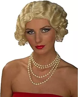 Flapper Wig 20s Curls Marilyn Blonde Fancy Dress Up Halloween Costume Accessory • $19.77