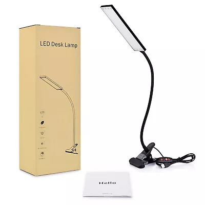 48 LED Adjustable Clip On Desk Lamp USB Flexible Reading Study Table Light Home • $26.59