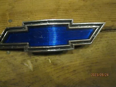 $49.95 • Buy Vintage 1969 Chevy Blue Bowtie Grille Emblem P/N 3941245