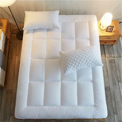 Twin XL Size Memory Foam Mattress Pad Cover Topper Pillow Top Thick Cooling Bed • $49.99