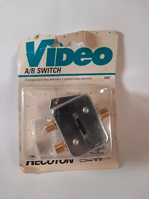 Vintage Video RECOTON V307 A/B Switch Between Cable And Antenna 75 Ohm - Nos • $10.20