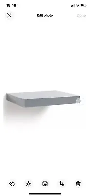 X2 Grey Habitat Floating Shelves  • £12