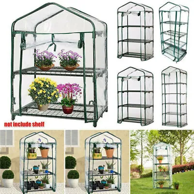 -3 Tier Garden Greenhouse Mini Grow House Plant Vegetables PVC Cover Outdoor • £12.73