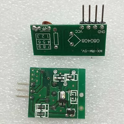 1ps 433Mhz  Transmitter And Receiver Kit Module For Arduino ARM WL MCU Raspberry • $1.09