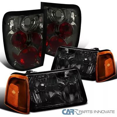 Fits 01-05 Ford Ranger Smoke Headlights+Corner Signal Lamps+Tail Parking Lights • $112